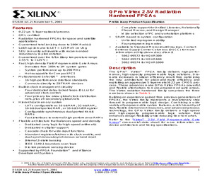 QPRO VIRTEX 2.5V RADIATION HARDENED FPGAS.pdf