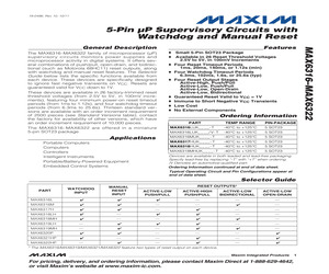 MAX6316LUK29BX/V+T.pdf