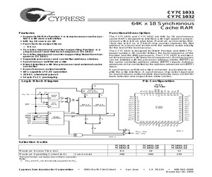 CY7C1032-8JCT.pdf