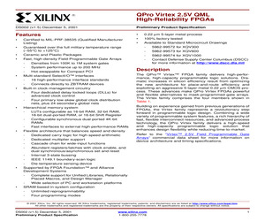 QPRO VIRTEX 2.5V QML HIGH-RELIABILITY FPGAS.pdf